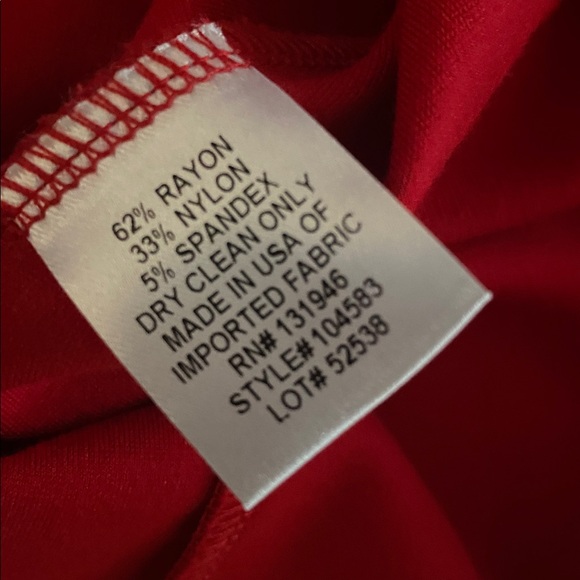 Jude Connally red stretchy dress excellent pre owned large - Picture 6 of 6